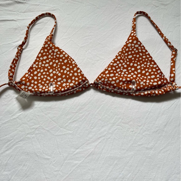 orange and white polka dot bikini - Picture 3 of 4